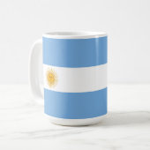 アルゼンチン国旗 コーヒーマグカップ (正面左)