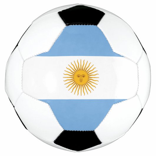 アルゼンチン国旗 サッカーボール (正面)