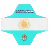 アルゼンチン国旗 サッカーボール (フラット)