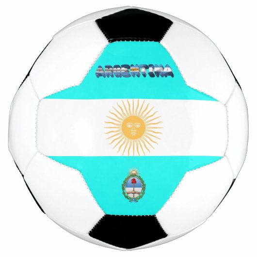 アルゼンチン国旗 サッカーボール (正面)