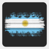 アルゼンチン国旗 スクエアシール (正面)