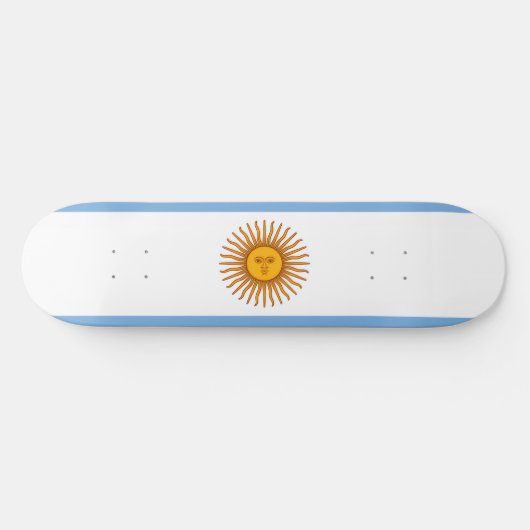 アルゼンチン国旗 スケートボード (横)