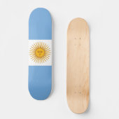 アルゼンチン国旗 スケートボード (正面)