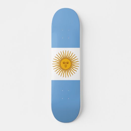 アルゼンチン国旗 スケートボード (正面)