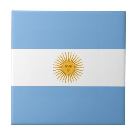 アルゼンチン国旗 タイル (正面)