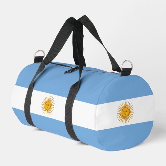 アルゼンチン国旗 ダッフルバッグ (左コーナー)
