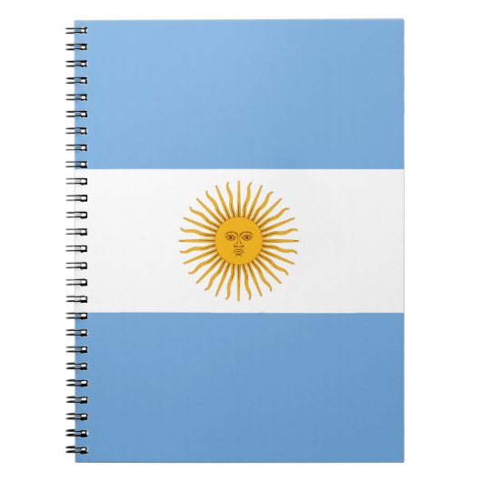アルゼンチン国旗 ノートブック (正面)