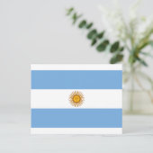 アルゼンチン国旗 – バンデラ・ド・アルゼンチン ポストカード (スタンド正面)