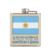 アルゼンチン国旗 パーソナライズテキスト付き フラスク (裏面)