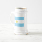 アルゼンチン国旗 ビールジョッキ (正面左)
