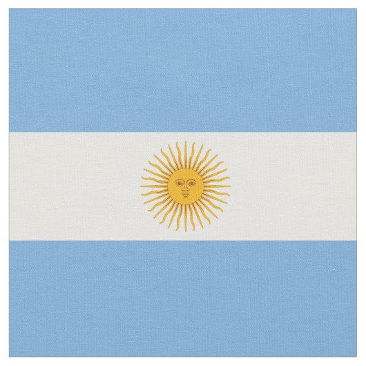 アルゼンチン国旗 ファブリック (クローズアップ)