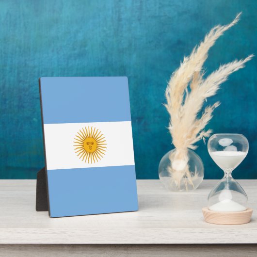 アルゼンチン国旗 フォトプラーク (側面)