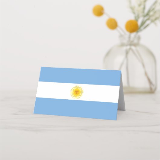 アルゼンチン国旗 プレイスカード (正面)