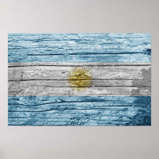 アルゼンチン国旗 ポスター (正面)
