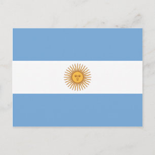 アルゼンチン国旗 ポストカード