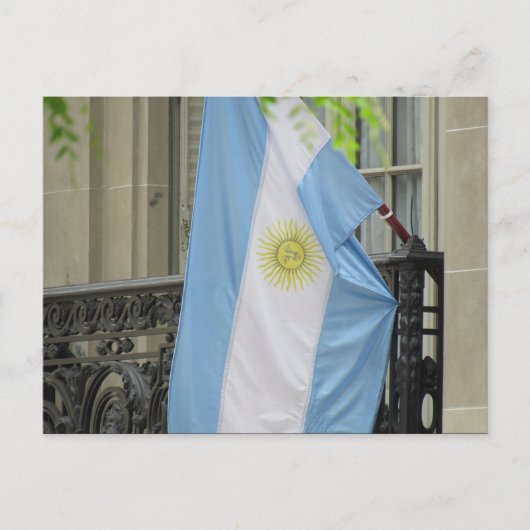 アルゼンチン国旗 ポストカード (正面)