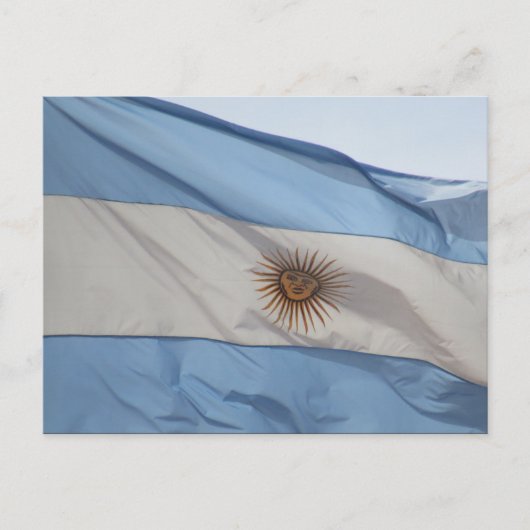 アルゼンチン国旗 ポストカード (正面)
