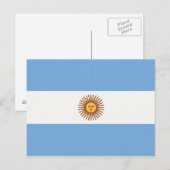 アルゼンチン国旗 ポストカード (正面/裏面)
