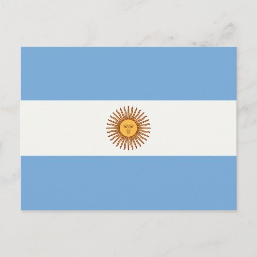 アルゼンチン国旗 ポストカード (正面)
