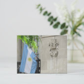 アルゼンチン国旗 ポストカード (スタンド正面)