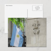 アルゼンチン国旗 ポストカード (正面/裏面)
