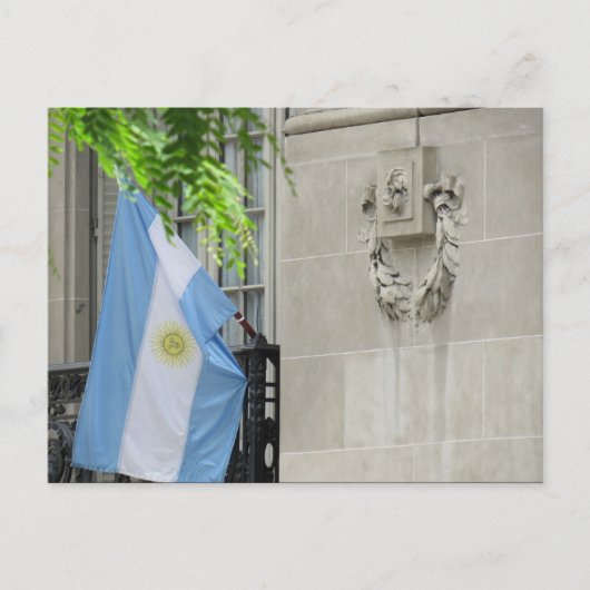 アルゼンチン国旗 ポストカード (正面)