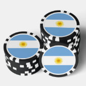 アルゼンチン国旗 ポーカーチップ (積み重ね)