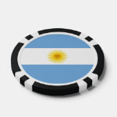 アルゼンチン国旗 ポーカーチップ (シングル)