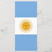 アルゼンチン国旗 メニュー (裏面)