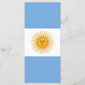 アルゼンチン国旗 メニュー (正面)