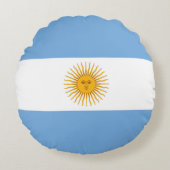 アルゼンチン国旗 ラウンドクッション (正面)