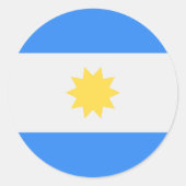 アルゼンチン国旗 ラウンドシール (正面)