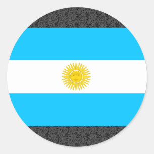 アルゼンチン国旗 ラウンドシール
