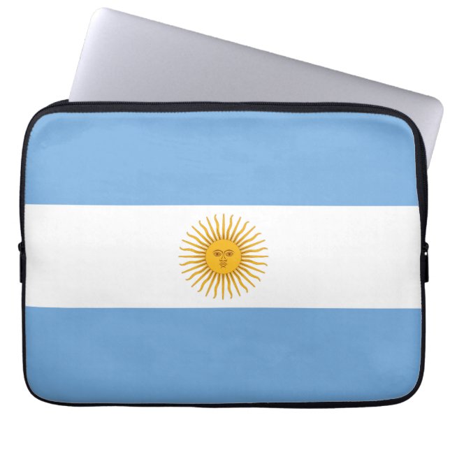 アルゼンチン国旗 ラップトップスリーブ (正面)