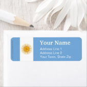 アルゼンチン国旗 ラベル (インサイチュ)