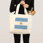 アルゼンチン国旗 ラージトートバッグ (正面(商品))