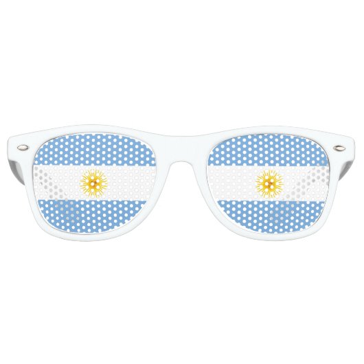 アルゼンチン国旗 レトロサングラス (正面)