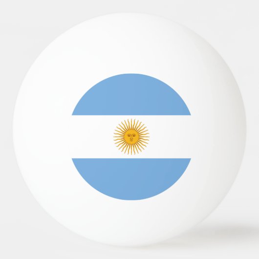 アルゼンチン国旗 卓球ボール (正面)