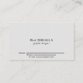 アルゼンチン国旗 名刺 (裏面)