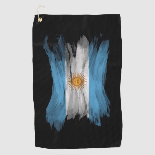 アルゼンチン国旗、国旗 ゴルフタオル (正面)