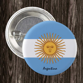 アルゼンチン国旗、愛国的なボタン 缶バッジ