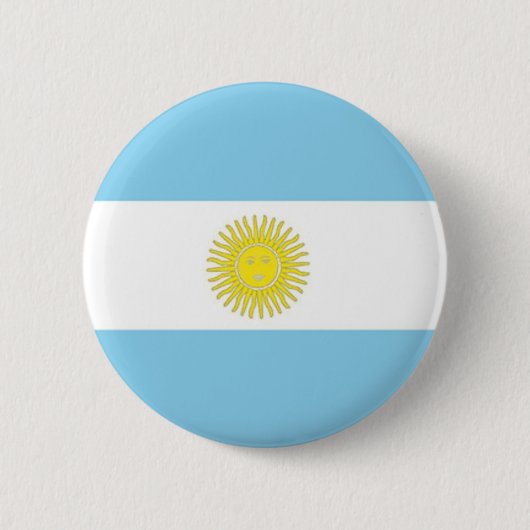 アルゼンチン国旗 缶バッジ (正面)