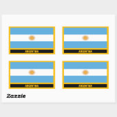 アルゼンチン国旗 長方形シール (シート)