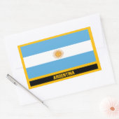 アルゼンチン国旗 長方形シール (封筒)