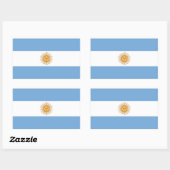 アルゼンチン国旗 長方形シール (シート)