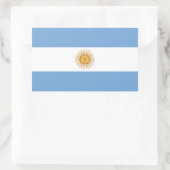 アルゼンチン国旗 長方形シール (バッグ)