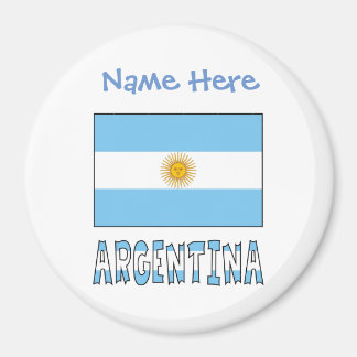 アルゼンチン国旗 青 カスタマイズ マグネット