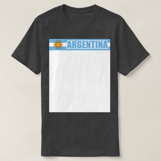 アルゼンチン国旗 Tシャツ (デザイン正面)