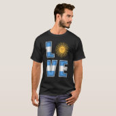 アルゼンチン国旗 Tシャツ (正面フル)