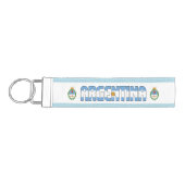 アルゼンチン国魅力的国国旗 リストバンドキーホルダー (鍵左)